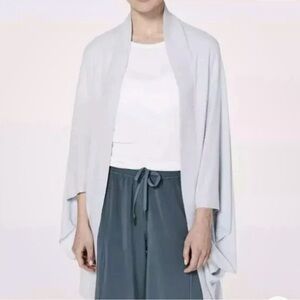 Lululemon Stillness Wrap shrug OS pale blue